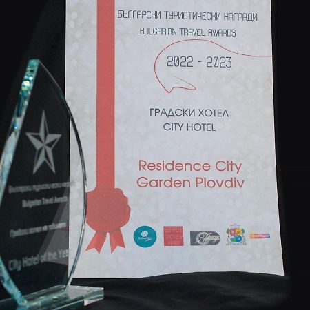פלובדיב Residence City Garden - Certificate Of Excellence Top 10 Best Five-Stars City Hotels For 2024 Awarded By Htif מראה חיצוני תמונה