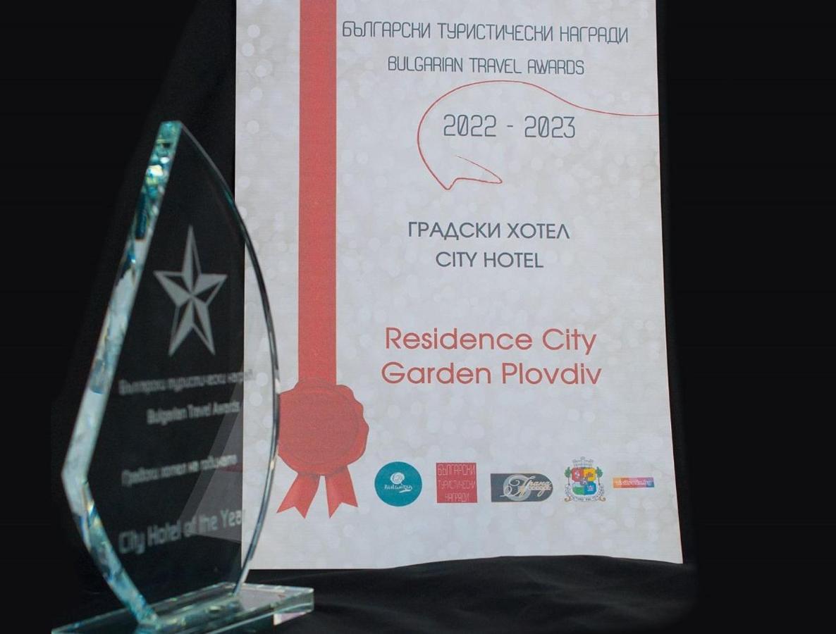 פלובדיב Residence City Garden - Certificate Of Excellence Top 10 Best Five-Stars City Hotels For 2024 Awarded By Htif מראה חיצוני תמונה