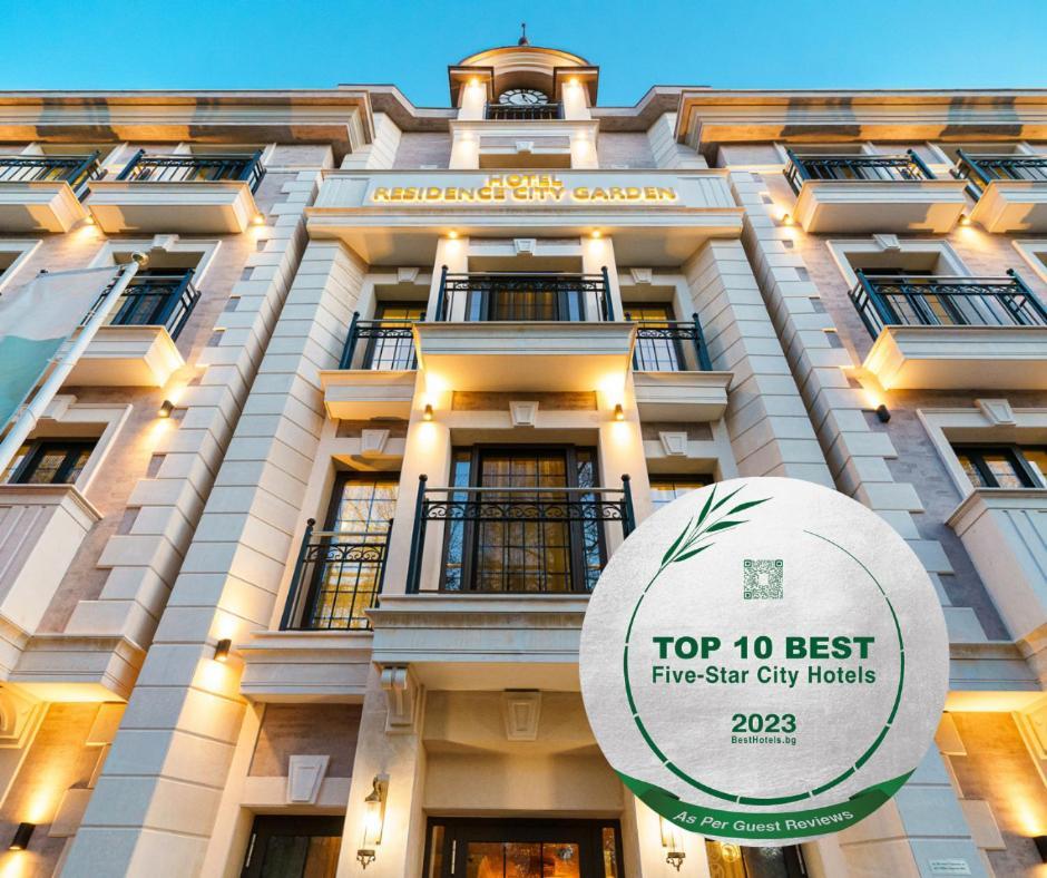 פלובדיב Residence City Garden - Certificate Of Excellence Top 10 Best Five-Stars City Hotels For 2024 Awarded By Htif מראה חיצוני תמונה